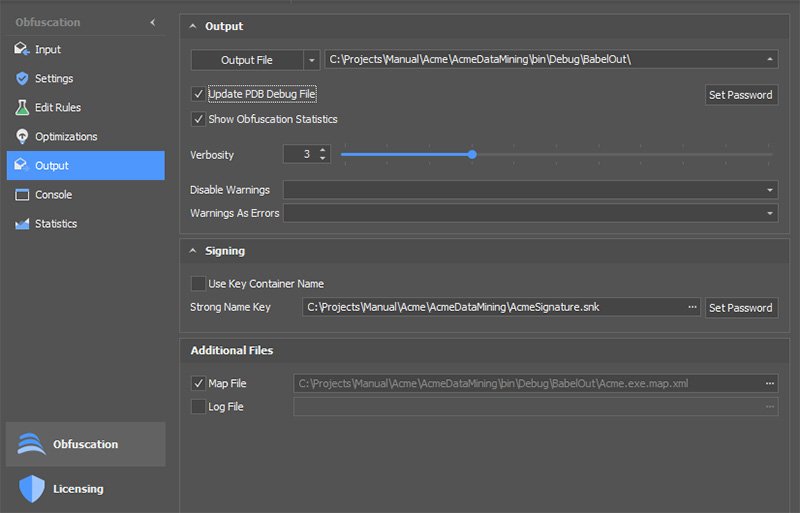 Configure XML Map Files