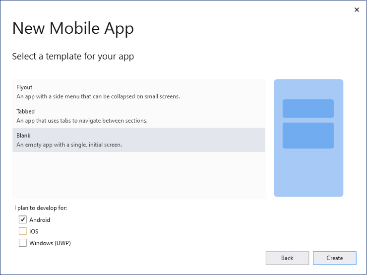 xamarin templates for visual studio for mac